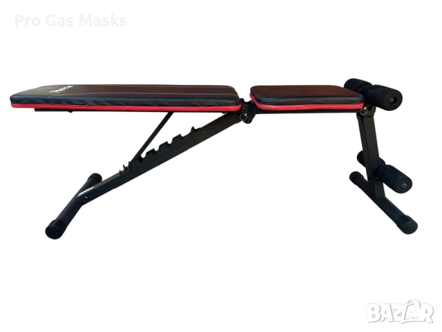 Лежанка за Коремни Преси Дъмбели Сгъваема Лесно Преносима само за 100 евро. Много удобна. Прибира се, снимка 2 - Фитнес уреди - 53666640