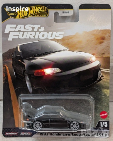 Hot Wheels Premium - Honda Civic Coupe EX EJ1 (Fast and Furious)