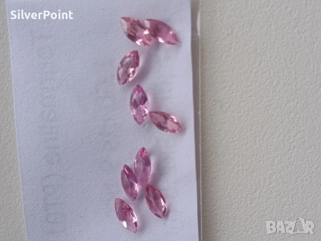 Турмалини розови 9 броя калибрирани , снимка 2 - Други - 52689131