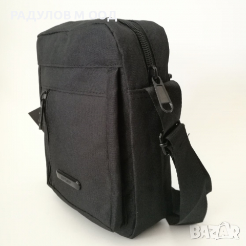 Мъжка текстилна чанта черна / 5069, снимка 3 - Чанти - 36308250