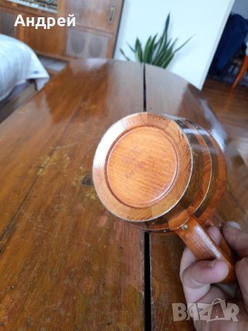 Стара дървена халба,чаша #2, снимка 7 - Други ценни предмети - 41935265