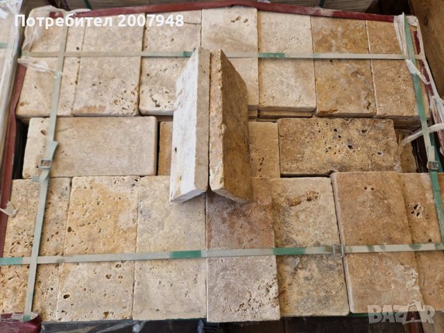 Промоция Травертин 3 см - 47лв.м2 с ддс  40х20 и 20х20 за външна настилка ., снимка 9 - Облицовки - 40636963