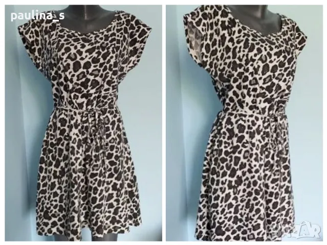 Два броя / Маркова рокля в леопардов принт " и" Stradivarius STR" / унисайз , снимка 10 - Рокли - 30235408