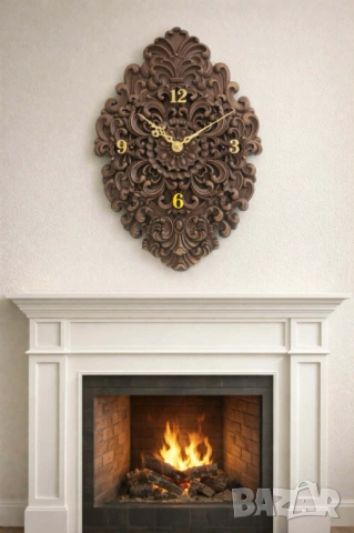 Часовник дърворезба България, снимка 4 - Стенни часовници - 53187796