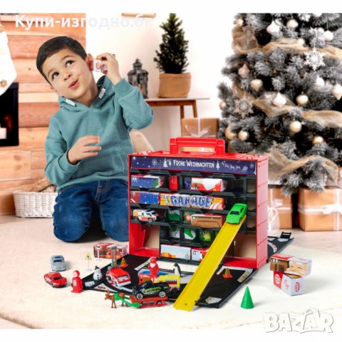 Детски календар с коли и гараж - Dickey Toys