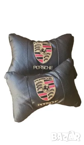 възглавнички за автомобил Porsche Порше бродирани Кожа 2 броя
