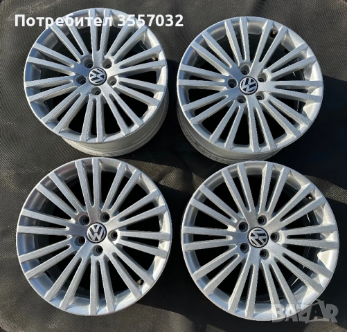 Оригинални джанти VW Zolder 18" 5x112 (Golf R32) – ТОП състояние, след боя!, снимка 6 - Гуми и джанти - 53759533