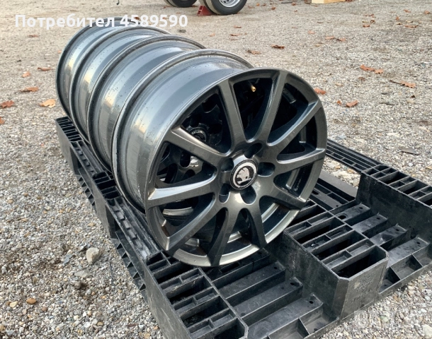 4бр.Алуминиеви джанти 16цола 5x100 за Skoda Kamiq,Fabia,Praktik,Rapid,Roomster, снимка 8 - Гуми и джанти - 52259178