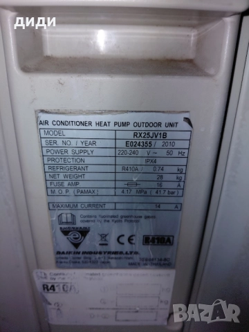 Daikin инверторен климатик RX25JV1B, снимка 3 - Климатици - 51959584