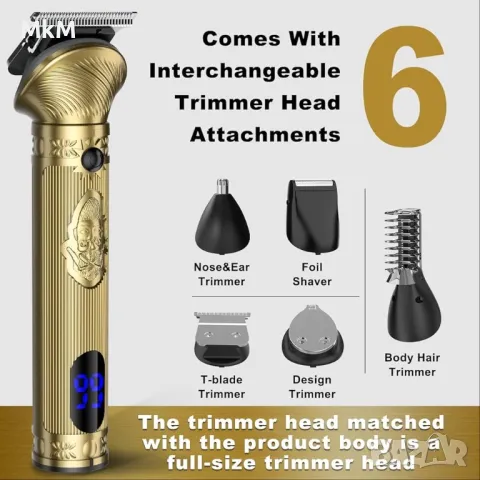 Професионален комплект за подстригване и стилизиране- брада коса и тяло, снимка 2 - Машинки за подстригване - 49589260