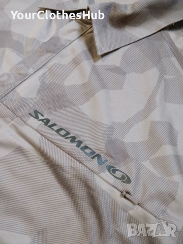 Salomon M size Мъжка фланелка с яка, снимка 3 - Тениски - 53273465