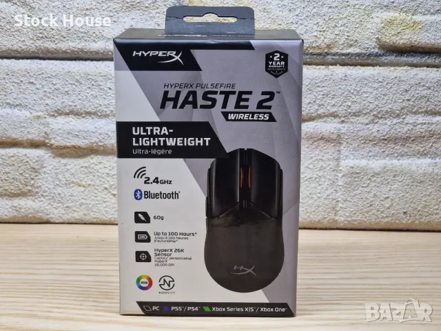 Нова геймърска мишка HyperX Pulsefire Haste 2