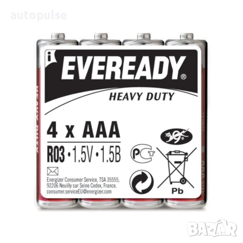 Батерии Eveready HD AAA 4 бр., снимка 2 - Батерии, зарядни - 51695758