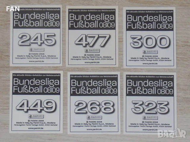 Комплект футболни стикери Панини PANINI от сезон 2008/09 на Бундеслигата, снимка 2 - Фен артикули - 48550606