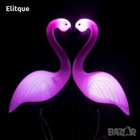 Декоративна соларна лампа във формата на фламинго - 3бр в комплект, снимка 7 - Други - 52855141