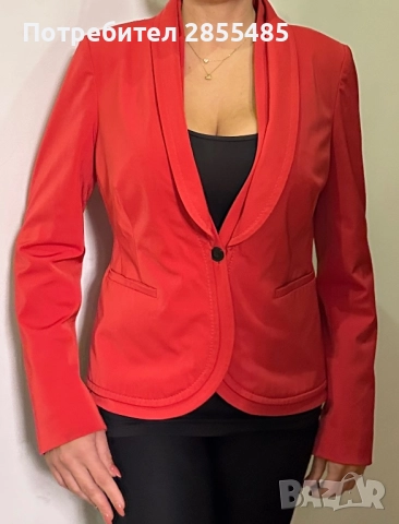 Сако дамско червено, снимка 3 - Сака - 52011228