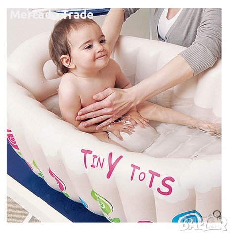 Надуваемо корито Mercado Trade, За бебе, Бежова, снимка 2 - За банята - 39859731