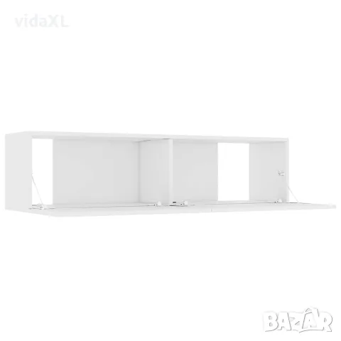vidaXL ТВ шкаф, бял, 120x30x30 см, инженерно дърво, снимка 5 - Шкафове - 56147758