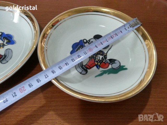 Стар български порцелан детски комплект за хранене , снимка 2 - Антикварни и старинни предмети - 41776941