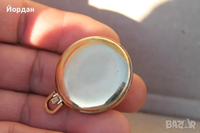 Швейцарски мъжки позлатен джобен часовник ''Zentaur'', снимка 4 - Мъжки - 48868704