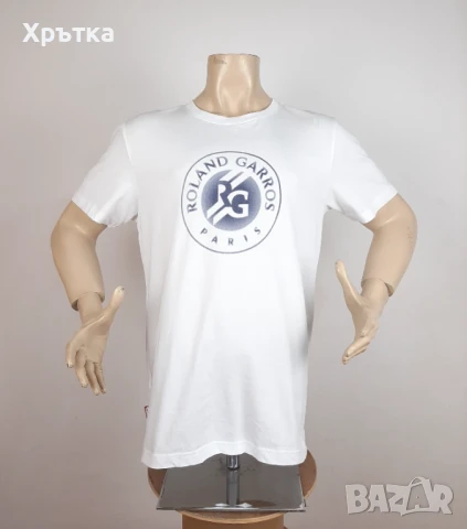 Lacoste Roland Garros - Оригинална мъжка тениска размер XL, снимка 2 - Тениски - 50689630