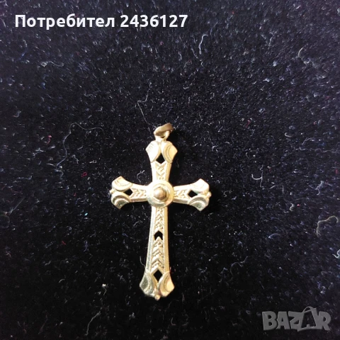 Позлатено кръстче, снимка 2 - Колиета, медальони, синджири - 50554227