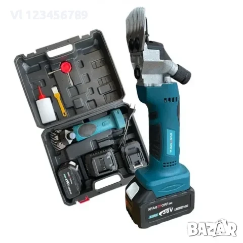 Акумулаторна ножица / машинка за подстригване на овце KraftRoyal 36V с 2 БАТЕРИИ 8.0A, снимка 3 - За селскостопански - 52267392