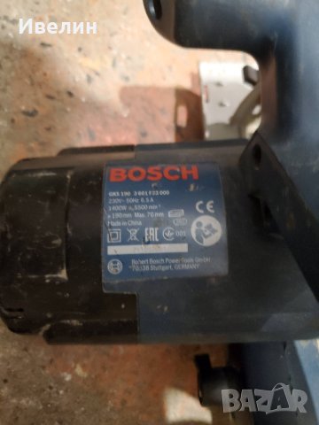 Ръчен циркуляр Bosch GKS 190 Professional Heavy Duty 1400W, снимка 5 - Други инструменти - 42501424