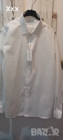 Бяла мъжка риза, снимка 2 - Ризи - 49988089