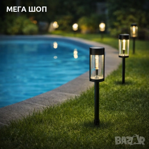 Градинската соларна лампа XF-2902 - стилно и практично решение за осветление на двор, алеи и тераси