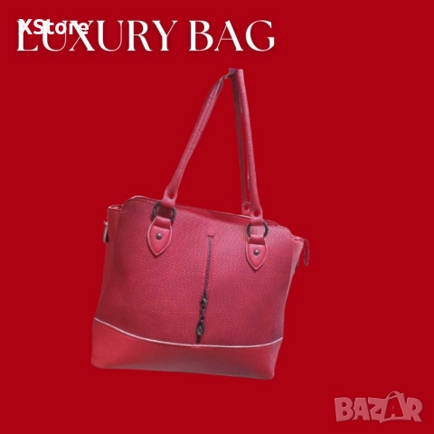 Излъчвайте страст и елегантност с нашата червена дамска чанта, снимка 5 - Чанти - 52582829