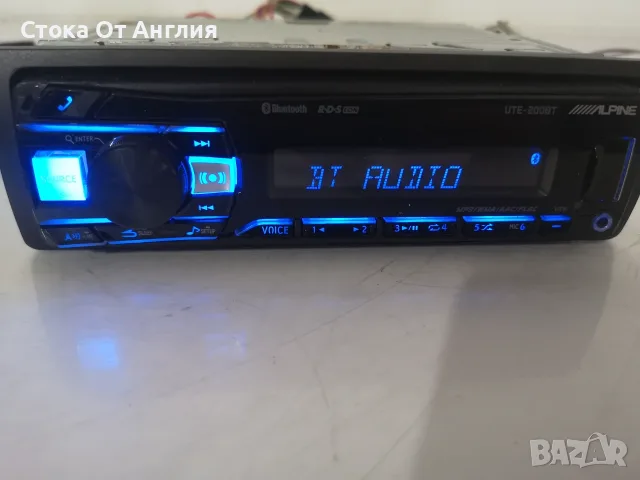Радио за кола CD - Alpine UTE-200BT / 4 X 50 W, снимка 5 - Аксесоари и консумативи - 55898755
