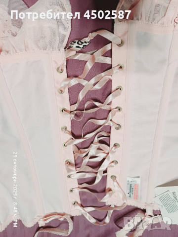 Розов корсет, снимка 10 - Корсети, бюстиета, топове - 52697120