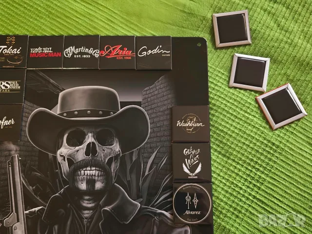 Guitar Brands Magnet Metal Thin Sign, снимка 3 - Декорация за дома - 56308074
