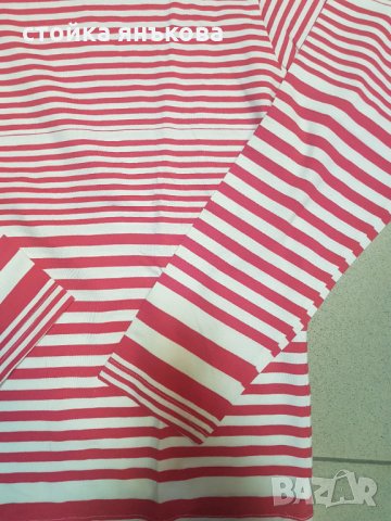 Пподавам дамска блуза бяло с тъмно розово, снимка 2 - Блузи с дълъг ръкав и пуловери - 35704369