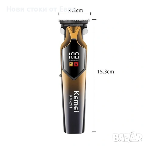 Машинка за подстригване Kemei KM 291, 4 приставки, снимка 2 - Машинки за подстригване - 53483680
