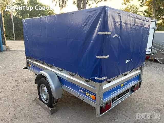 Туристическо, самосвално ремарке VESTA LIGHT 23 с брезент и шпригли Н-120, снимка 5 - Ремаркета - 55785045