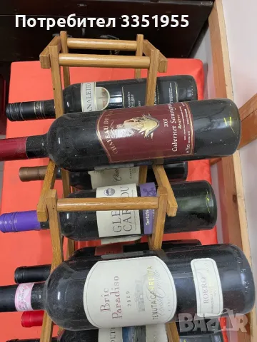 Стойка за 10 бутилки вино, снимка 6 - Декорация за дома - 47812047
