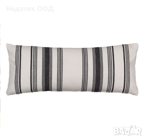 Декоративнa възглавница, 70x30см, Бялo/ чернo/ райе, снимка 2 - Възглавници - 40999272