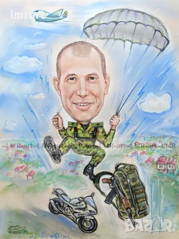Рисувам ръчно КАРИКАТУРИ, ШАРЖ с пастели и моливи., снимка 11 - Картини - 55931396