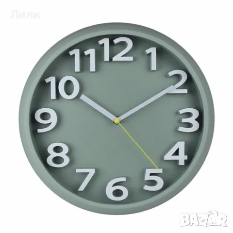 Стенен безшумен часовник 32 см, снимка 3 - Стенни часовници - 49291916