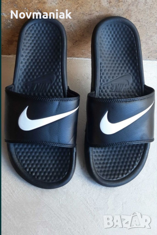 Nike Benassi Swoosh-Black, снимка 6 - Джапанки - 36456744