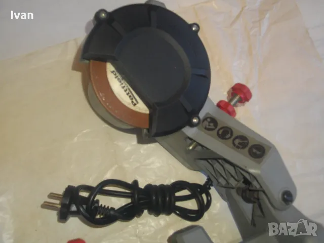 85W Ф108мм Немска оригинална ЕЛЕКТРИЧЕСКА МАШИНА ТОЧЕНЕ ЗАТОЧВАНЕ ВЕРИГИ Почти нова Pattfield PE-SKS, снимка 6 - Други инструменти - 47691139