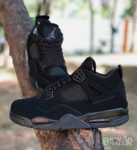 Air Jordan 4 “Black Cat” 2020 Retro номер 42 оригинални маратонки , снимка 6 - Маратонки - 50525159