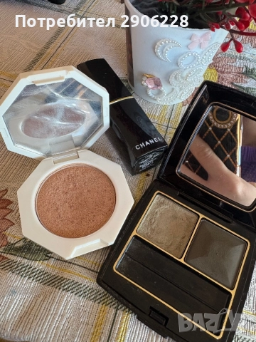 Fenty beauty хайлайтър и сенки Givenchy 