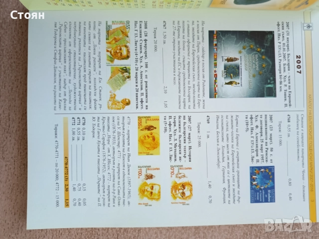 Каталог за български пощенски марки, снимка 2 - Филателия - 38135806
