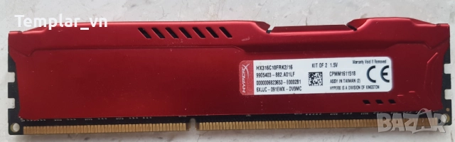 Adata XPG 8 GB DDR3 1866 // G.skill RIPJAWS Z 8 GB DDR3 1600 // Kingston Hyper X FURY 8 GB DDR3 1600, снимка 6 - RAM памет - 38226339