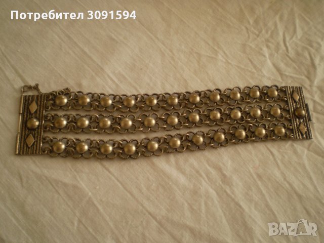 Възрожденска   гривна - индришия, снимка 2 - Антикварни и старинни предмети - 33910305