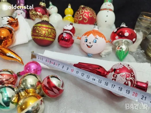 Стъклени играчки за елха , снимка 5 - Антикварни и старинни предмети - 38818937