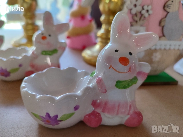 Великденски поставки за яйца, снимка 2 - Декорация за дома - 53769555